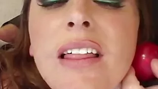 A Tattooed Brunette Bitch Got Her Legs Spread so This Dude Could Fuck Her Ass