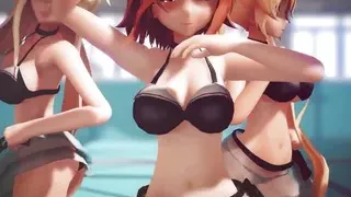 Mmd R-18 Anime Girls Sexy Dancing Clip 261