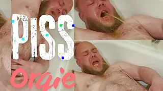 The best champagne squirts from the hairy bear's tail