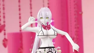 LUKA wearing condom skirt danced Rabbit Hole - Dist. - Yellow Eyes Color Edit Smixix