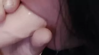 Sissy trains her ass.