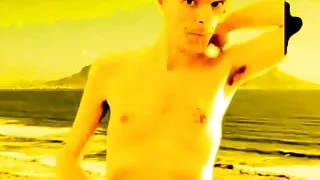 British Freddie Sunfields in Golden Yellow Fetish Wet Show