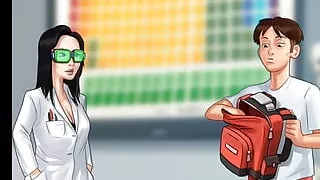 All Sex Scenes With Science Teacher - Tight Pussy - Student teacher - Animated Porn game