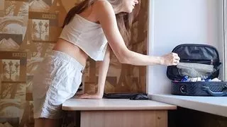 I was alone so I masturbated hard