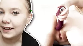 TEEN BBW FUCKS HERSELF!!! 18yo Girl with huge tits Fucking her Pussy!!