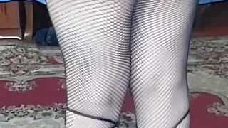 Nylon Mini Dress Sissy Shemald Crossdresser Cute Ass Sexy Dance Lady Boy Big Butt