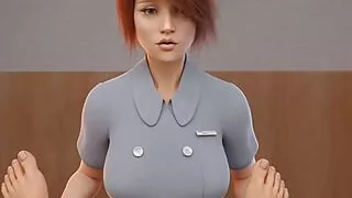 Nurse rubbing pussy on dick at hospital