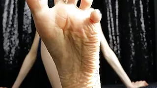 Wrinkled Soled Worship After Workout