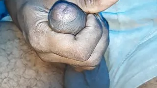 masturbating real hot in the bush black dick