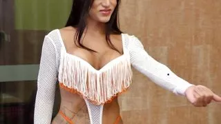 Hot Interracial Oral with Super Sexy Tgirl Drika Lima and Two Studs