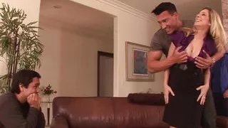 Blonde Wife Angela Attison Gets Her Booty Hole Sprayed After Anal