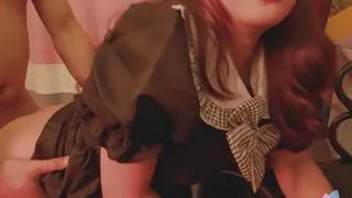 Sexy Chinese maid Wen Ruixin has wildly fucks with her new friend.