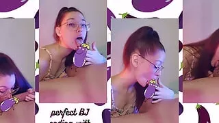 Perfect Blowjob Ending with Cum in Mouth