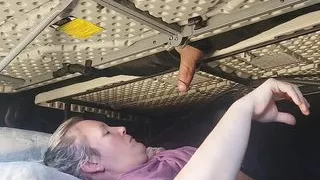 I love sucking off strangers under my milking table