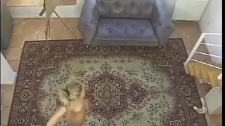 Stunning blonde babe takes a shower then gets fucked by a horny stud