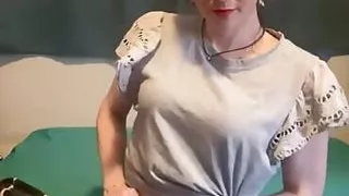 MILF Roxie Spreads Pussy and Winks Asshole