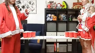 A horny couple and their new-year party sex game