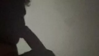 Delicious game of shadows, shadow woman sucks the silhouette of the big dick until the cum explodes