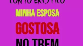 My hot wife on the train