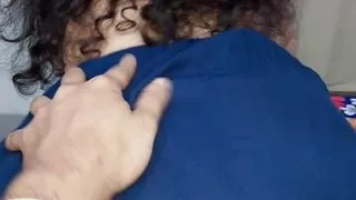 father-in-law fucked by daughter-in-law on the pretext oil massage with clear Hindi audio .