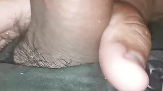 Walking and pulling cock