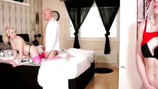 I tricked step-Daddy into fuck me (Voyeur Step-Mom)