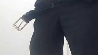 in the company bathroom every day.