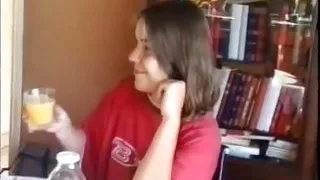 Casting of a young hairy brunette banged and jizzed on body