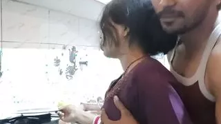 Frist time sex with bhabi ik kitchen sex