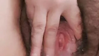 nymphomaniac wife opening the hole until she releases her milk