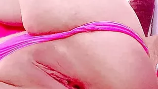 Dildo pink and masturbation