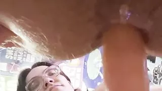 Pounding His ass To make it Cream