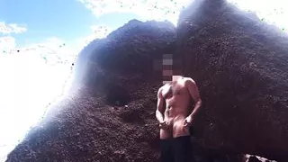 Public masturbating in Canary Island