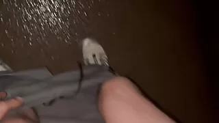 Horny jerked off in a Dusseldorf park