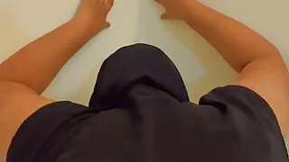 Hot Plumper MILF Hanging Boobs Arab Maid rough fucked & cum inside Ass when She sweeping Room - Hijab & Burqa Saudi Maid