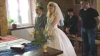 Horny French godmother gets gangbanged on the wedding day