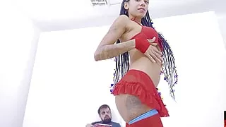 Busting the nymph's ass and making her cum deliciously