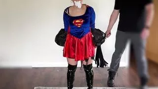 Super Heroine Captured Restrained Gagged and Groped Flogged Teased BDSM