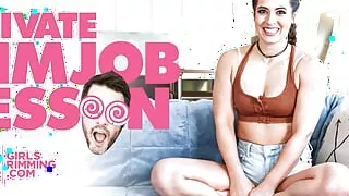 GIRLSRIMMING - Private Rimjob Lesson by Abbie Maley , Tommy Wood