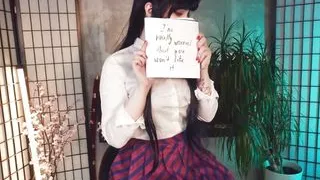 Komi-san Asked to Fuck Her Pussy Just Like in Her Homemade Porn - Mollyredwolf