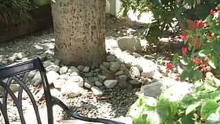 Ebony Babe Nia Nacci Squeezes Her Perfect Tits and Rubs Her