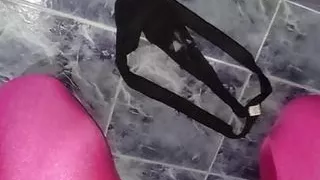 Step daughter panties cum