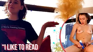 Ersties - Cute Daphne Masturbates On a Window Sill For All To See