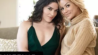 ADULT TIME - Victoria Voxxx Meets Up With Serbian Babe Cherry Kiss For Sensual Pussy Licking Session