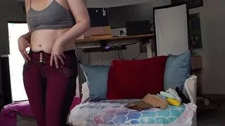 Aurora Willows Tights Try on Fashion Show