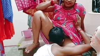 Desi Sexy Bhabhi fucked when talking with husband, Hindi audio