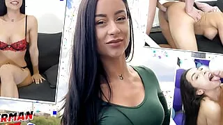 GERMAN SCOUT - Perfect German Latina Teen Caramella Del X Pickup for Casting Fuck