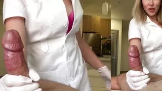 Russian whore milf has fun with cut huge dick