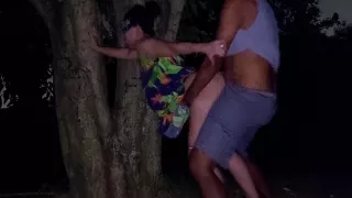 Hot Married Woman Went Out To Go For A Walk And Ended Up In The Rod Of The Gifted And Even Drank Milk In The Square