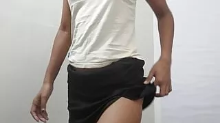 With my black lingerie abusing my pussy with my fingers Mmm